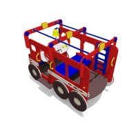 Игровой элемент на пружинах Пожарная машина